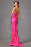 JT2472 Rhinestone Embellished Jersey Gown.