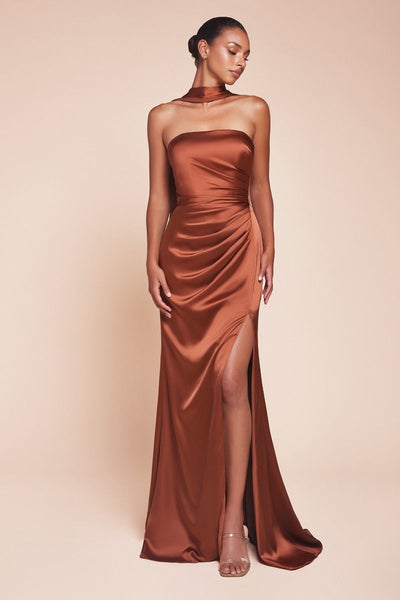 CD7451 STRAPLESS SATIN DRESS & SASH Sandi's Selections CD7451 STRAPLESS SATIN DRESS & SASH Sandi's Selections