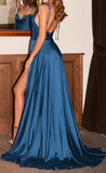 CD-BD104  Satin A-line Dress