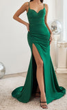 CD3208       Fitted Stretch Satin Gown