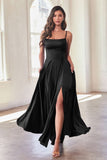 B8402   SATIN A-LINE GOWN