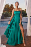 B8402   SATIN A-LINE GOWN