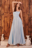 B8402   SATIN A-LINE GOWN