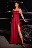 B8402   SATIN A-LINE GOWN