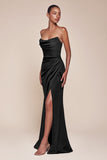 CD355  Strapless Chiffon Gown