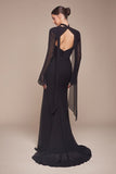 CD357  Strapless Chiffon Gown with Removeable Jacket