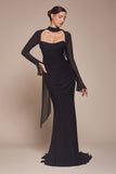 CD357  Strapless Chiffon Gown with Removeable Jacket